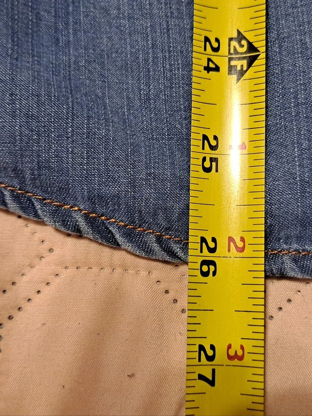 Chico's Sz 3 Denim-Look Sleeveless Tank Top in Blue - Picture 2 of 7